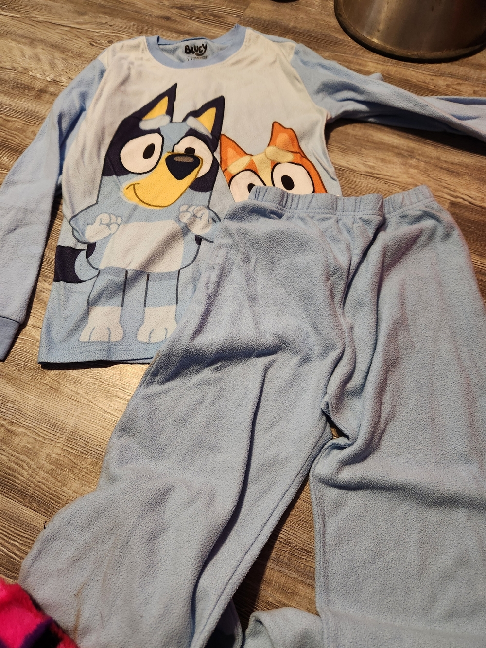 Light Blue Kids Pajama Set - Blue